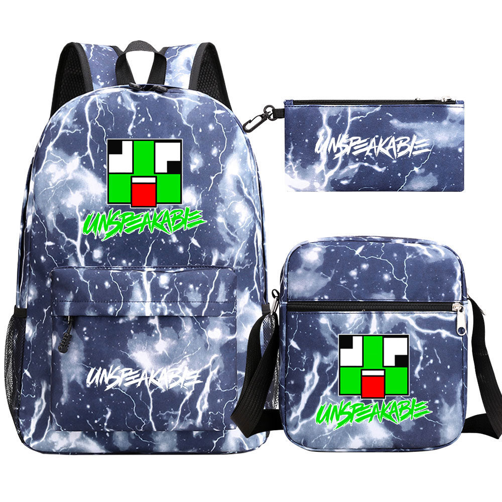 Unspeakable Game School Backpack Shoulder Bag Pencil Bags 3pcs Set