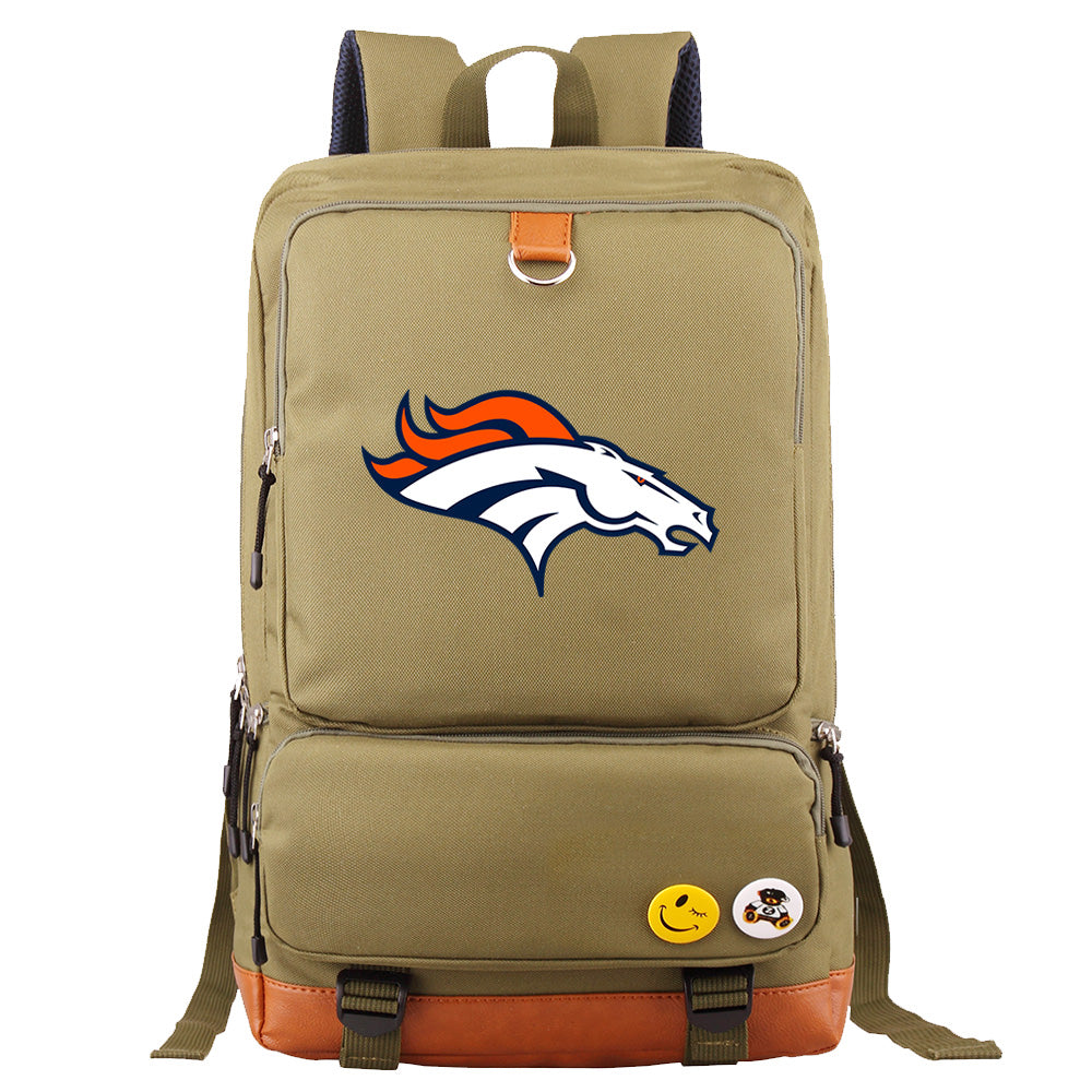 Denver Broncos Football Team Rugby Proof Backpack NoteBook Laptop School Bag