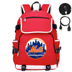 New York Mets Backpack School Notebook Travel Bags