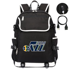 Utah Jazz Backpack School Notebook Travel Bags