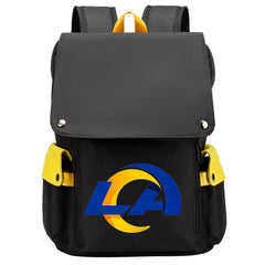 Los Angeles Rams Football Team Rugby Laptop Backpack Oxford School Bag