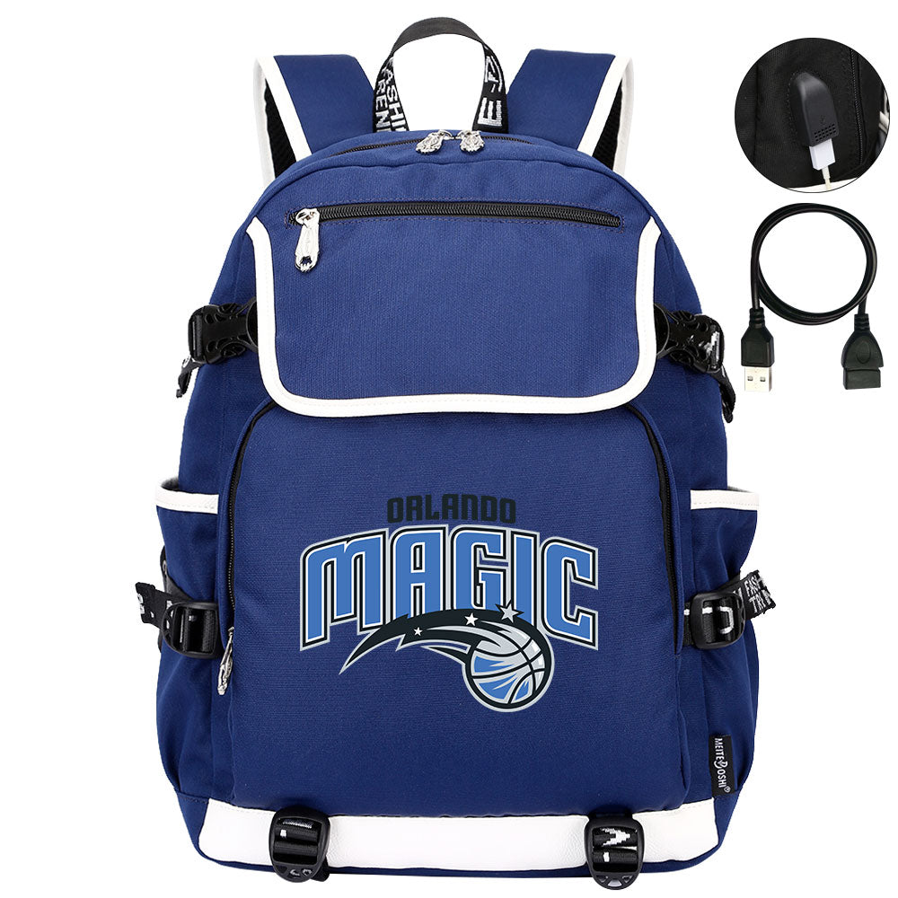 Orlando Magic Backpack School Notebook Travel Bags