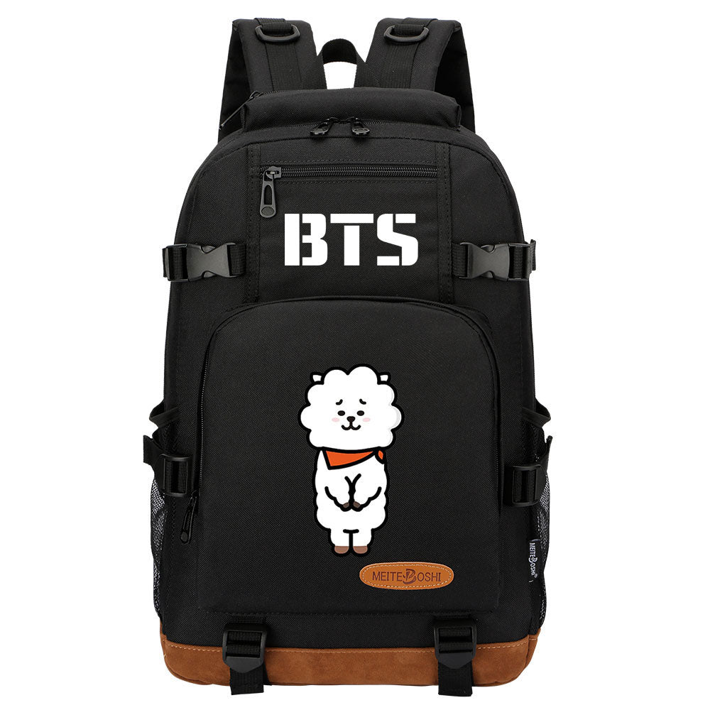 Kpop BTS RJ Jin Waterproof Backpack School Notebook Travel Bag
