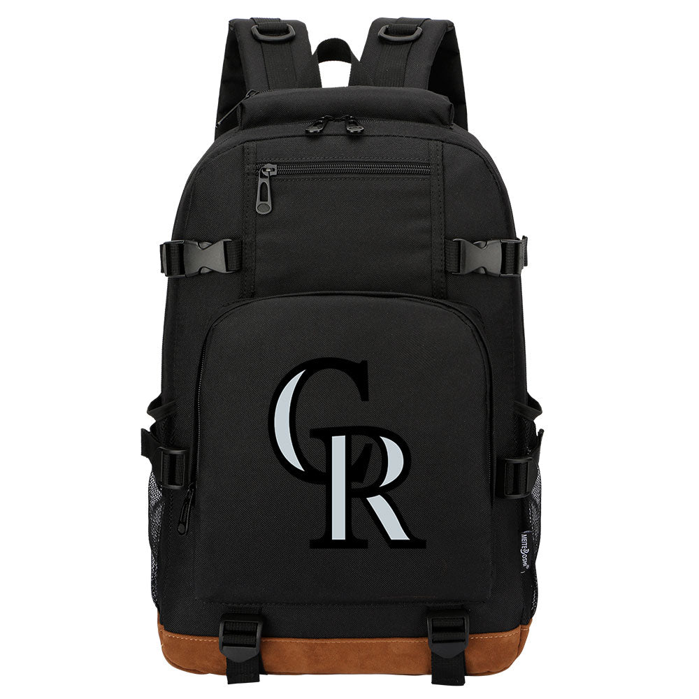 Colorado Rockies Waterproof Backpack School Notebook Travel Bag