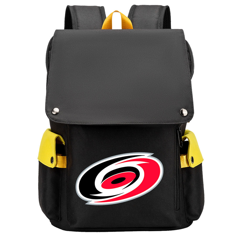 Carolina Hurricanes Hockey Team School Backpack Oxford Laptop Bag