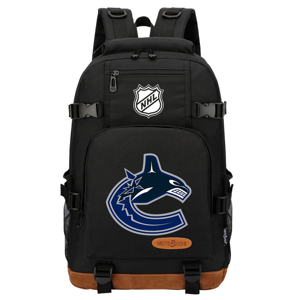 Vancouver Canucks Hockey League Waterproof Backpack School Notebook Travel Bag