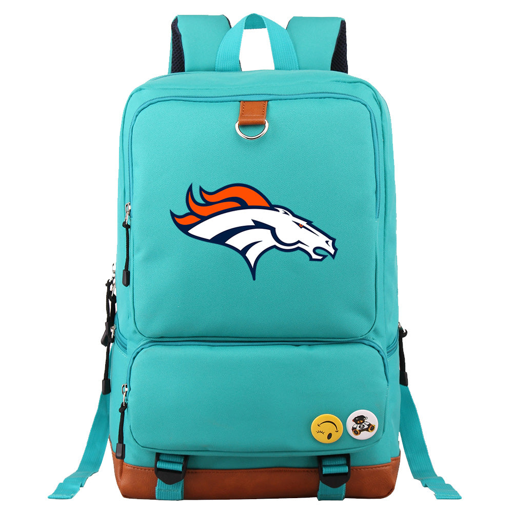 Denver Broncos Football Team Rugby Proof Backpack NoteBook Laptop School Bag