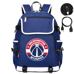 Washington Wizards Backpack School Notebook Travel Bags