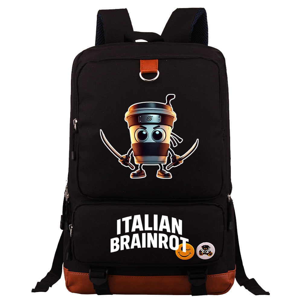 Italian Brainrot Proof Backpack NoteBook Laptop School Bag