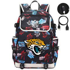 Jacksonville Jaguars Hockey League Backpack School Notebook Travel Bag
