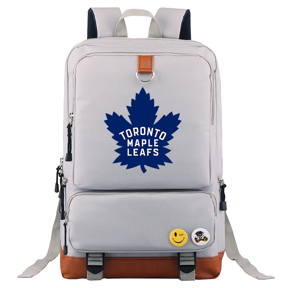 Toronto Maple Leafs Hockey Team Proof Backpack NoteBook Laptop School Bag