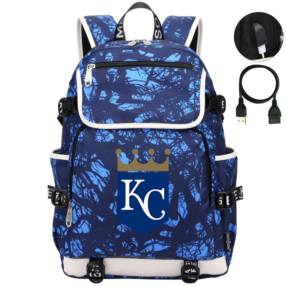 Kansas City Royals Backpack School Notebook Travel Bags