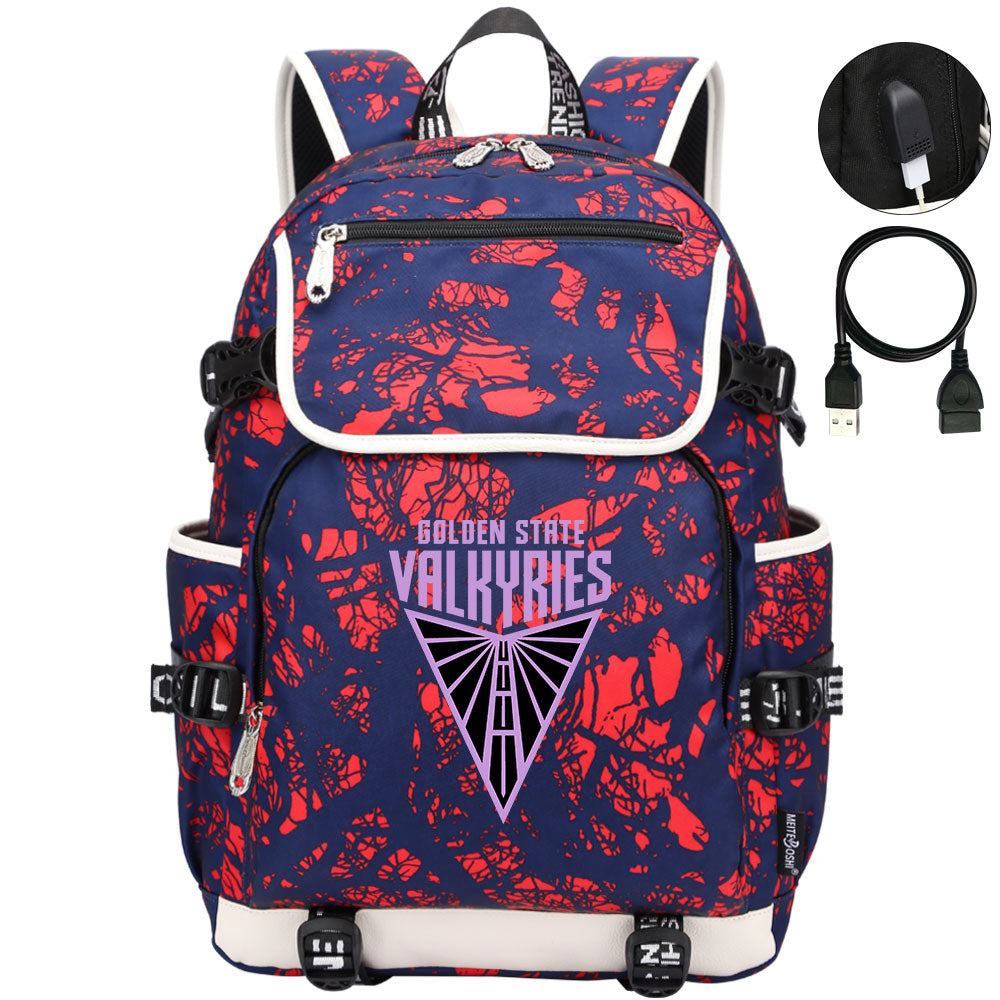 Golden State Valkyries Backpack School Notebook Travel Bags