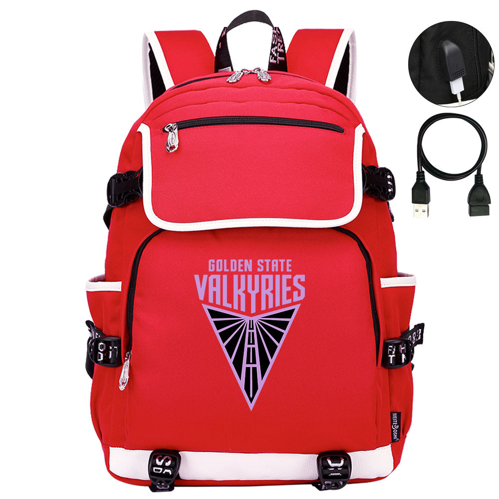 Golden State Valkyries Backpack School Notebook Travel Bags