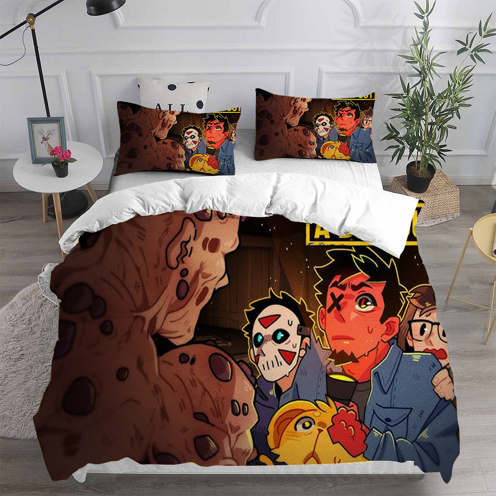 Lethal Company Cosplay Bedding Set Duvet Cover Pillowcases Halloween Home Decor