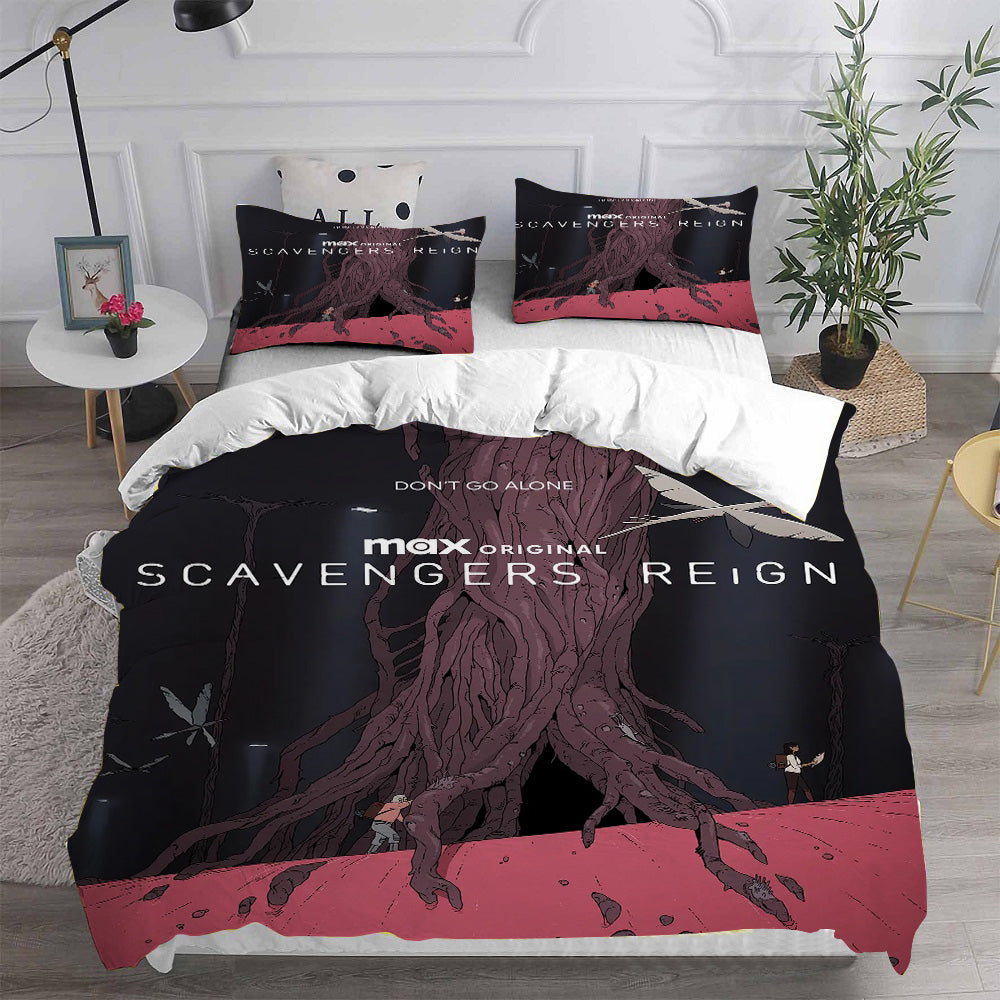 Scavengers Reign Cosplay Bedding Set Duvet Cover Pillowcases Halloween Home Decor