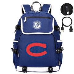Montreal Canadiens Hockey League Backpack School Notebook Travel Bag