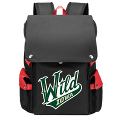 Iowa Wild Hockey Team School Backpack Oxford Laptop Bag
