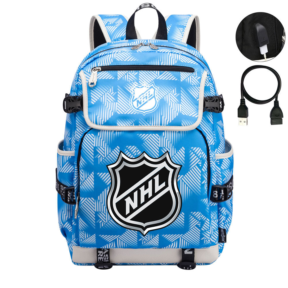Hockey Team Backpack School Notebook Travel Bags