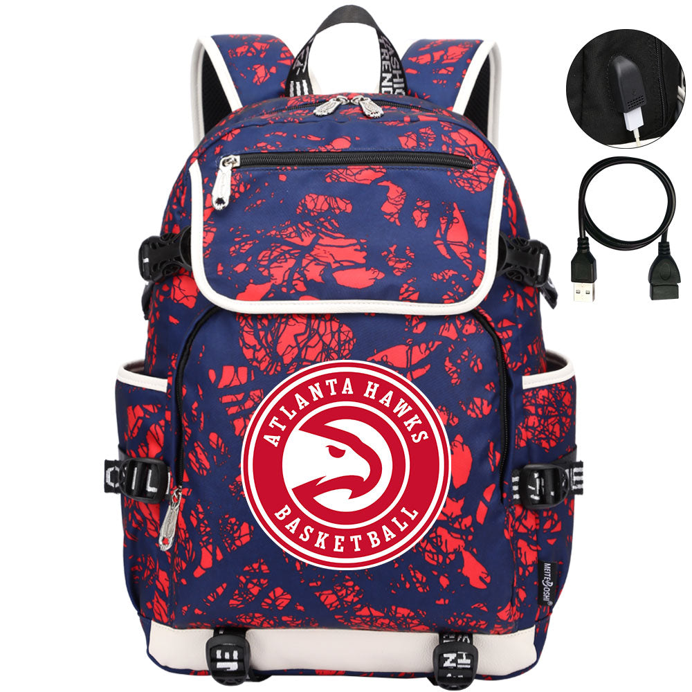 Atlanta Hawks Backpack School Notebook Travel Bags