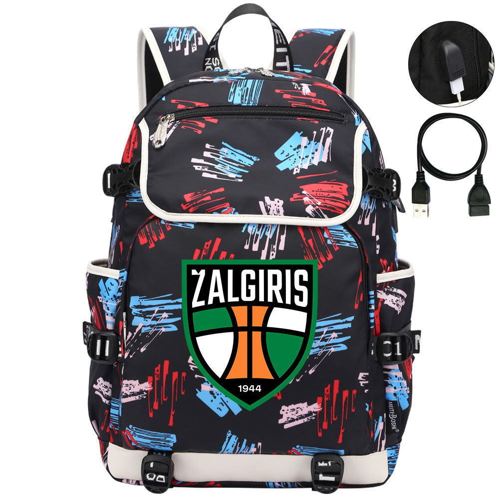 Zalgiris Backpack School Notebook Travel Bags
