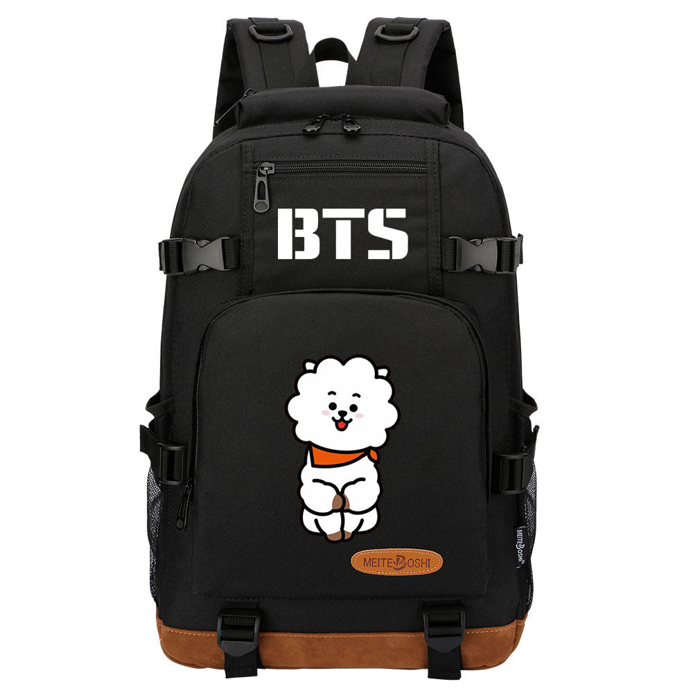 Kpop BTS RJ Jin Waterproof Backpack School Notebook Travel Bag