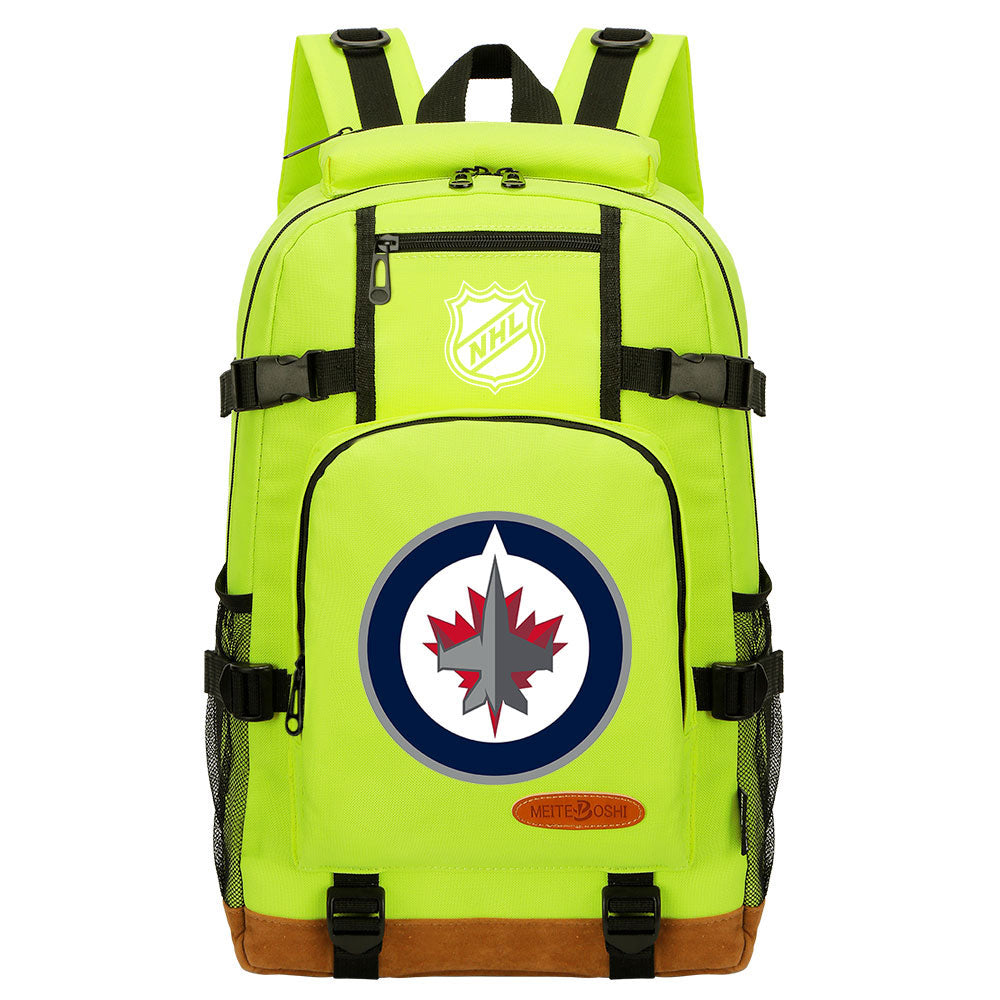 Winnipeg Jets Hockey League  Waterproof Backpack School Notebook Travel Bag