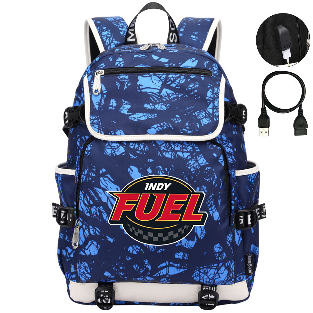 Indy Fuel Hockey League Backpack School Notebook Travel Bag