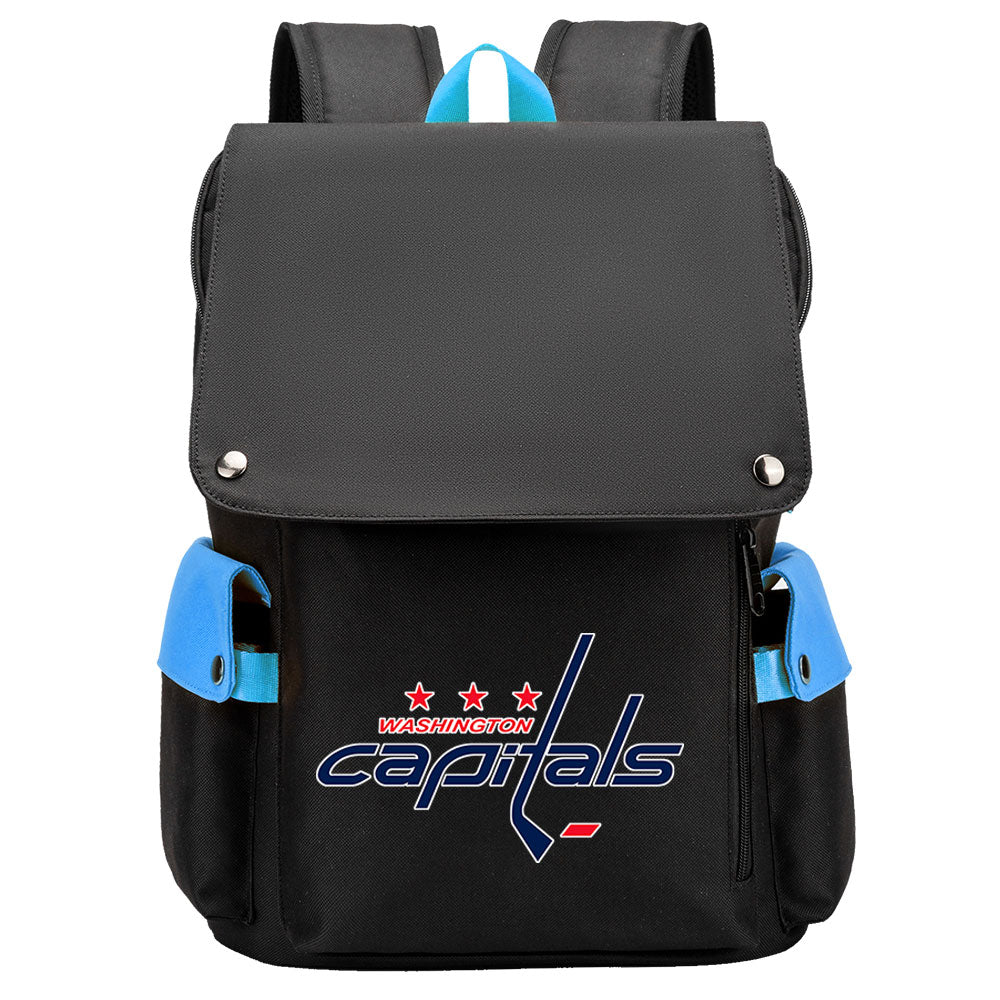 Washington Capitals Hockey Team School Backpack Oxford Laptop Bag