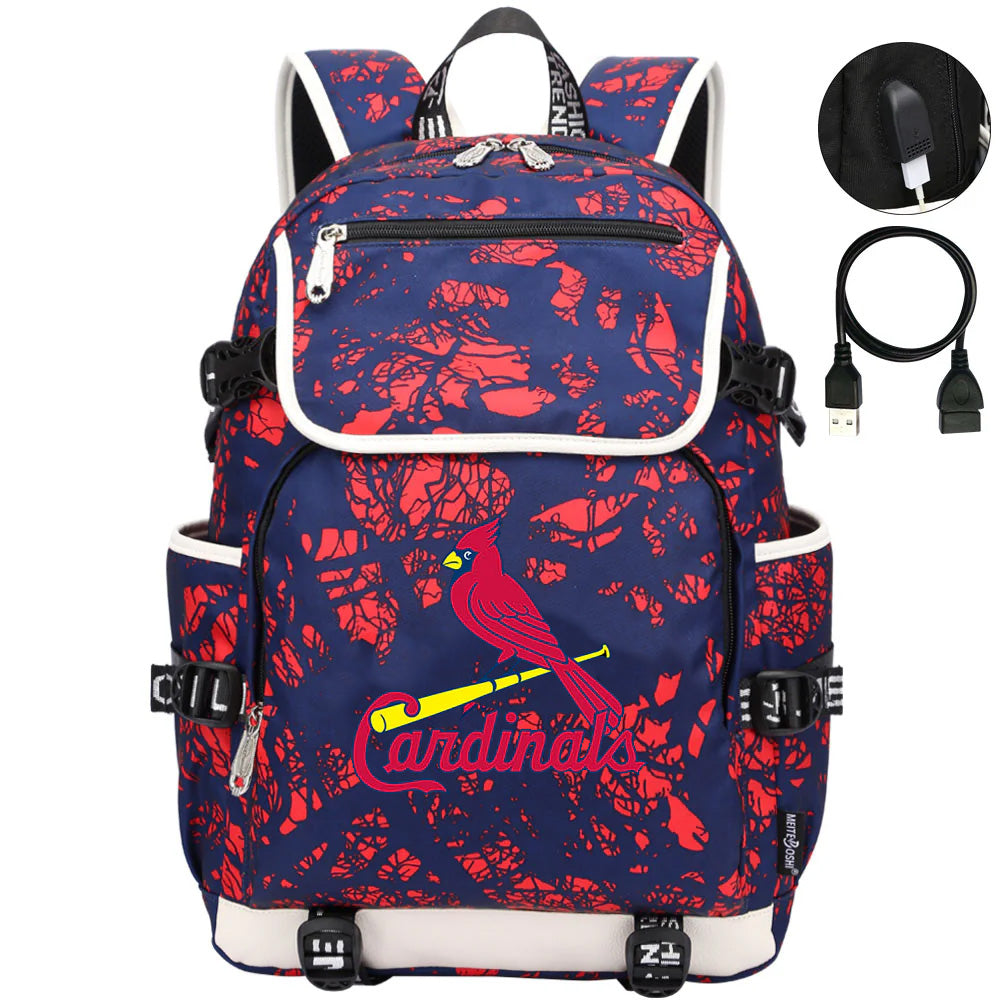 St Louis Cardinals Backpack School Notebook Travel Bags