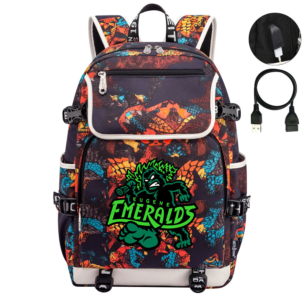 Eugene Emeralds Backpack School Notebook Travel Bags