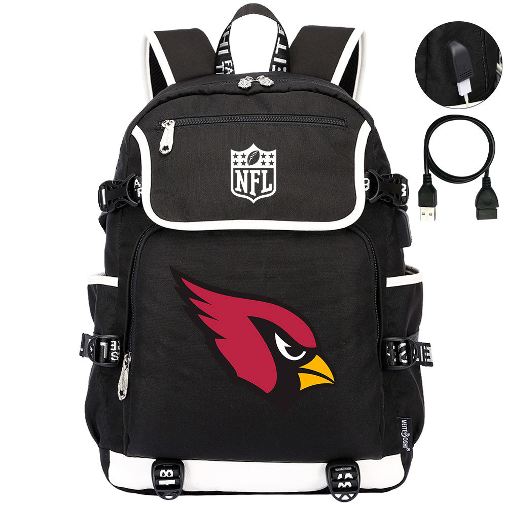 Arizona Cardinals Football Team Rugby Backpack School Notebook Travel Bag