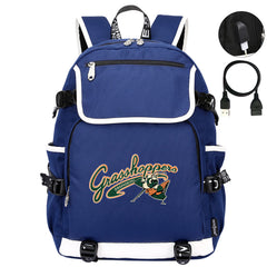 Greensboro Grasshoppers Backpack School Notebook Travel Bags