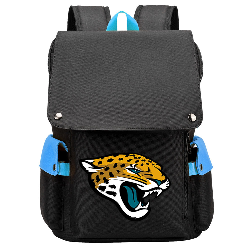 Jacksonville Jaguars Football Team Rugby Laptop Backpack Oxford School Bag