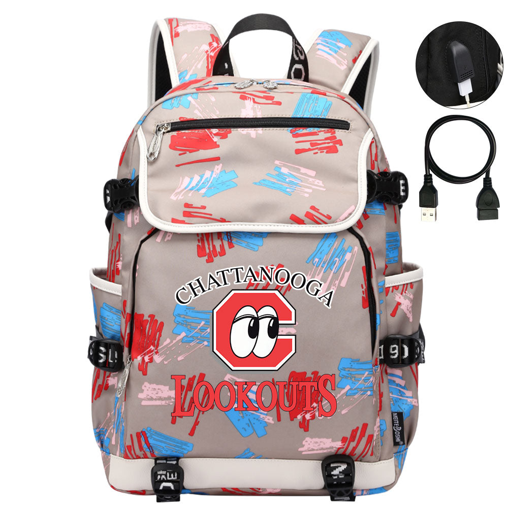 Chattanooga Lookouts Backpack School Notebook Travel Bags