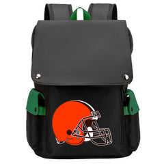 Cleveland Browns Football Team Rugby Laptop Backpack Oxford School Bag