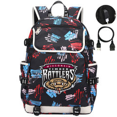 Wisconsin Timber Rattlers Backpack School Notebook Travel Bags