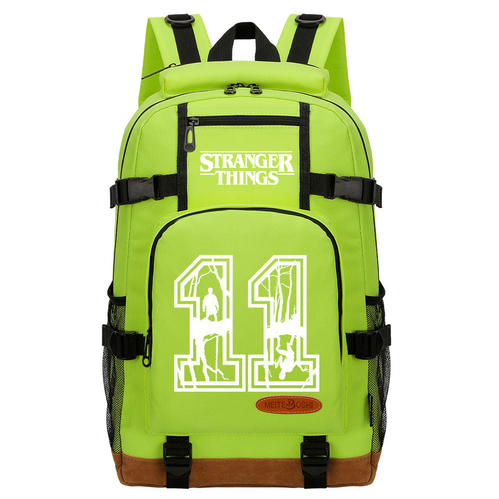 Strangers Things 11 Waterproof Backpack School Notebook Travel Bag