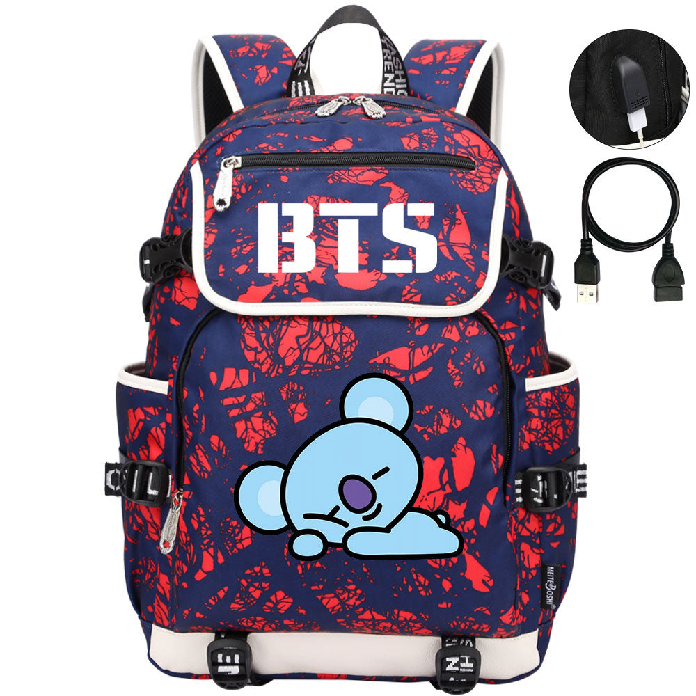 BTS Koya Backpack School Notebook Travel Bags