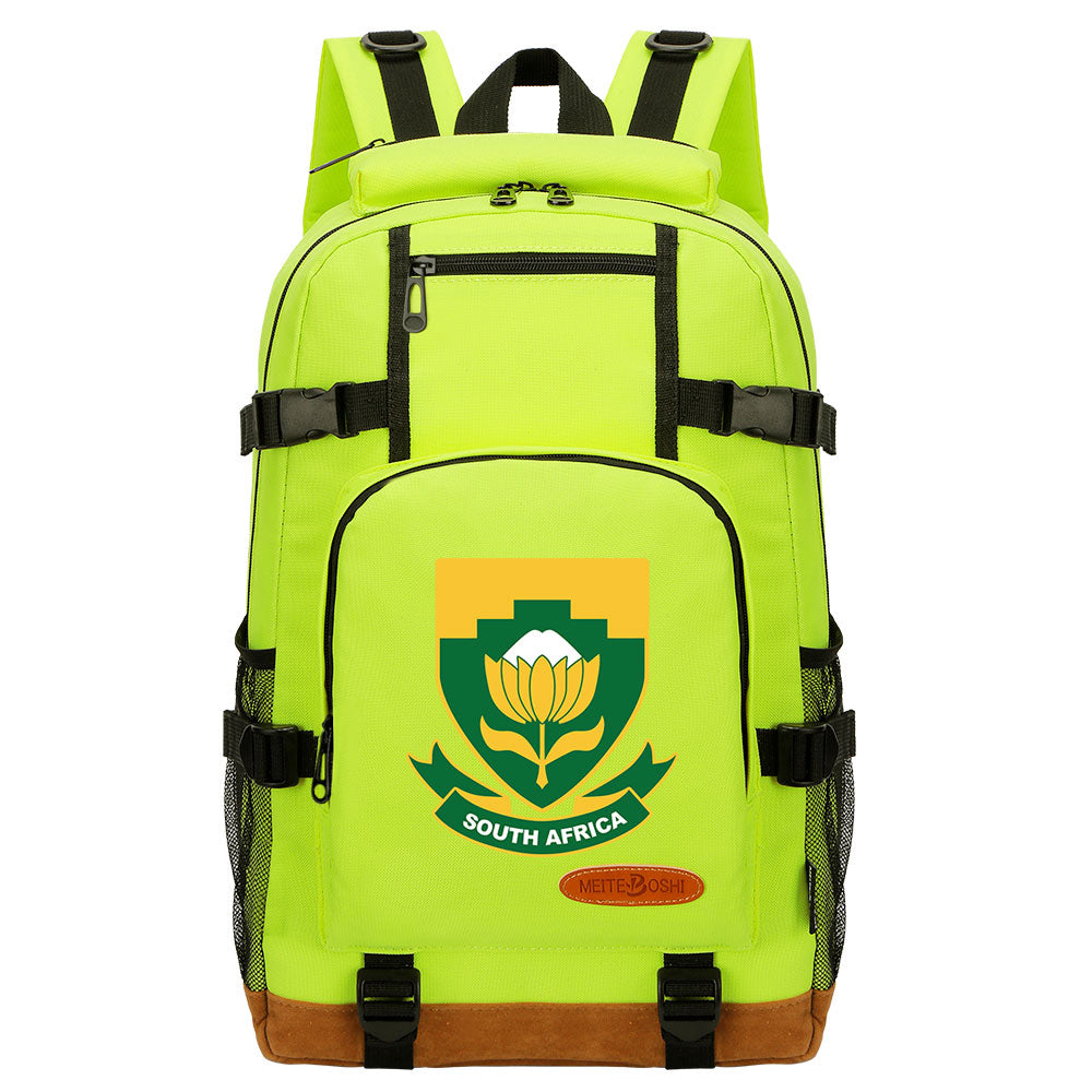 South Africa National Football Team Waterproof Backpack School Notebook Travel Bag