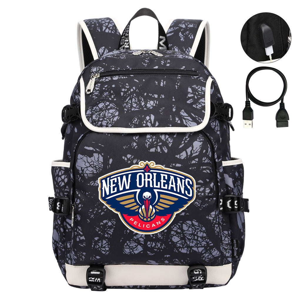 New Orleans Backpack School Notebook Travel Bags