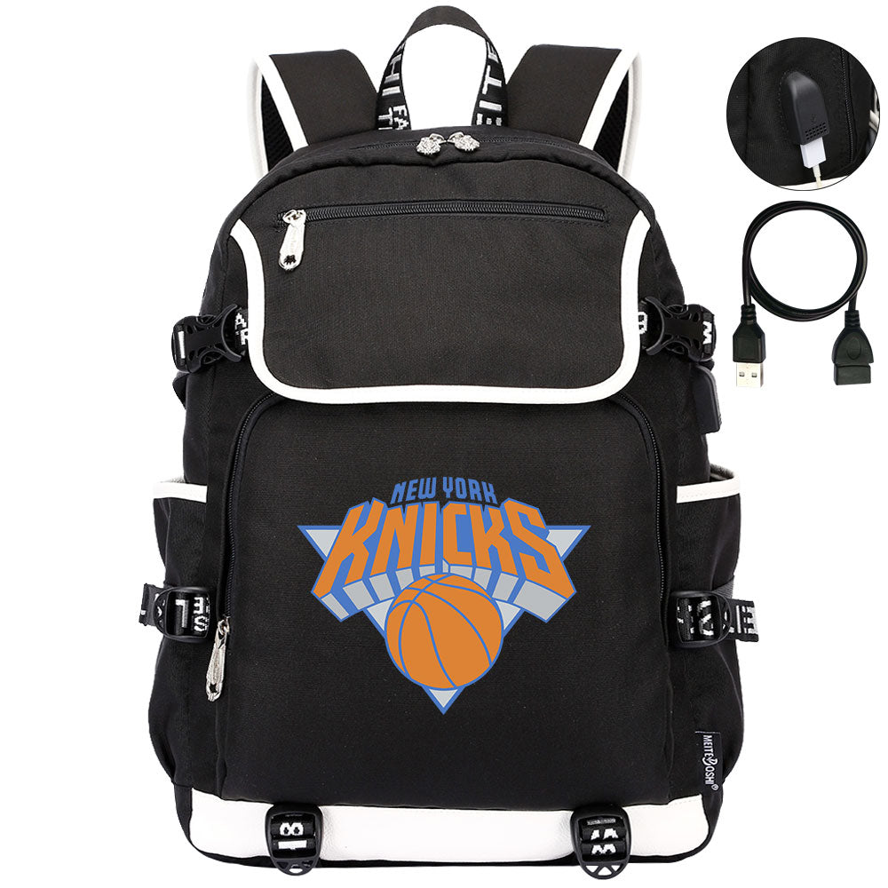 New York Knicks Backpack School Notebook Travel Bags