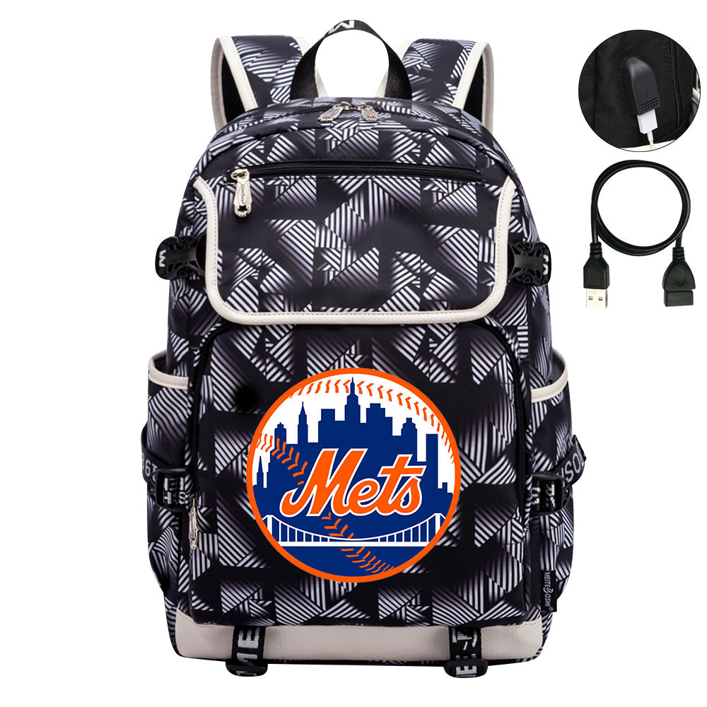 New York Mets Backpack School Notebook Travel Bags