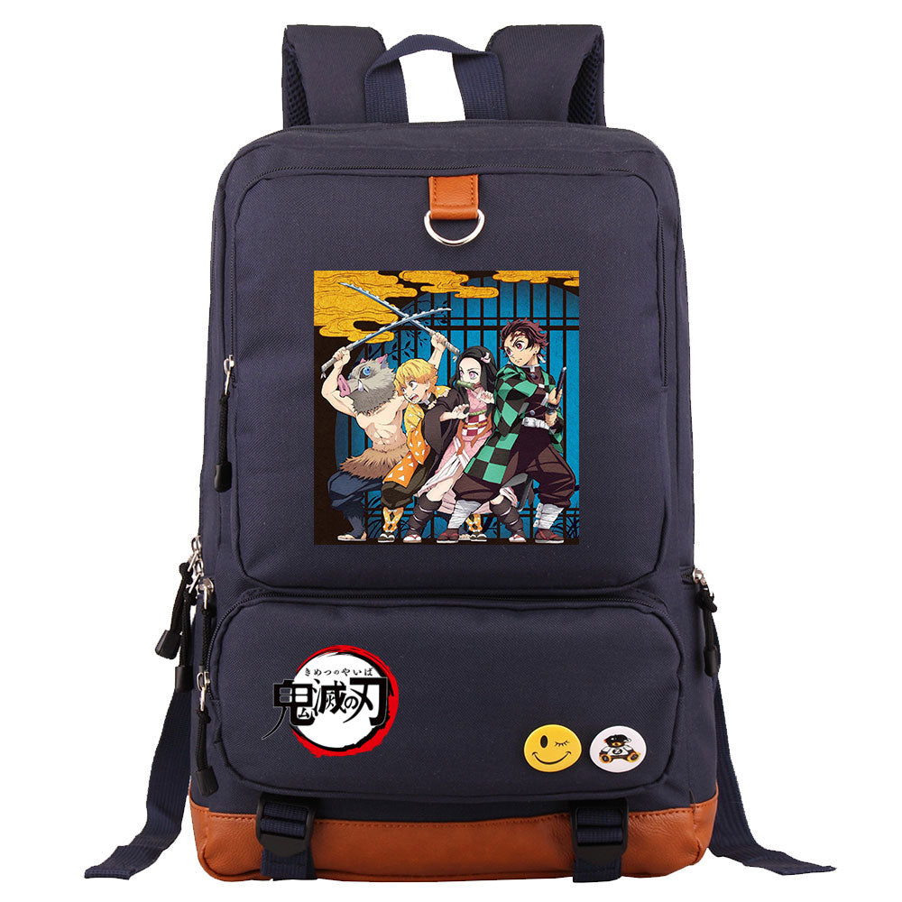 Demon Slayer Kimetsu No Yaiba Proof Backpack NoteBook Laptop School Bag