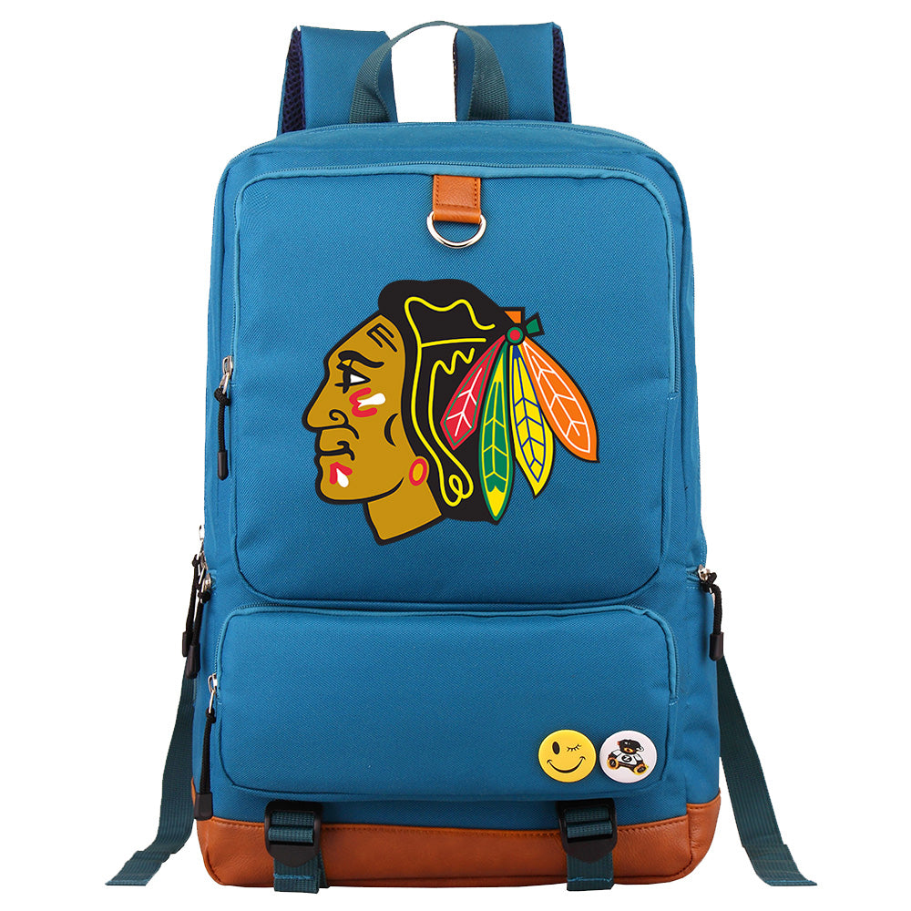 Chicago Blackhawks Hockey Team Proof Backpack NoteBook Laptop School Bag