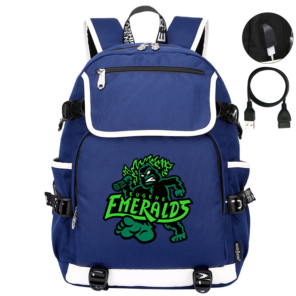 Eugene Emeralds Backpack School Notebook Travel Bags
