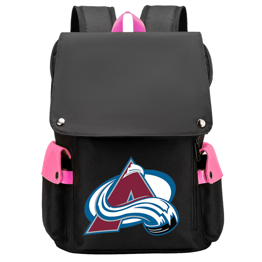 Colorado Avalanche Hockey Team School Backpack Oxford Laptop Bag