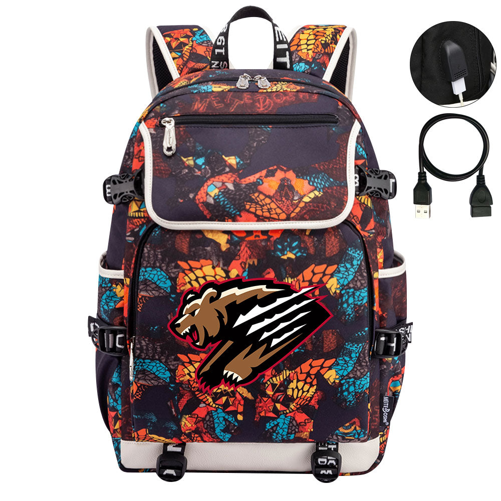 Montana Grizzlies Backpack School Notebook Travel Bags