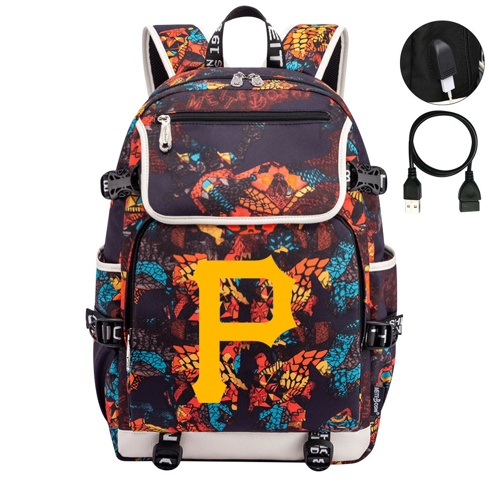 Pittsburgh Pirates Backpack School Notebook Travel Bags