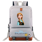 Frozen Elsa Anna Proof Backpack NoteBook Laptop School Bag